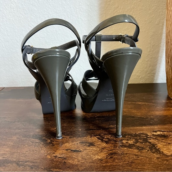 YSL Tribute gray platform heels size 38/8 - Picture 3 of 10